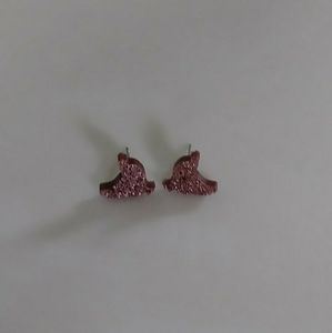 Little Glittery Copper Chick Post Earrings